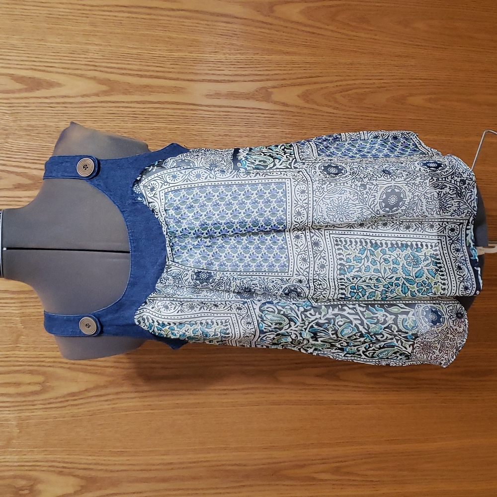 Be Yourself - Denim Trim Tank - Ladies Medium